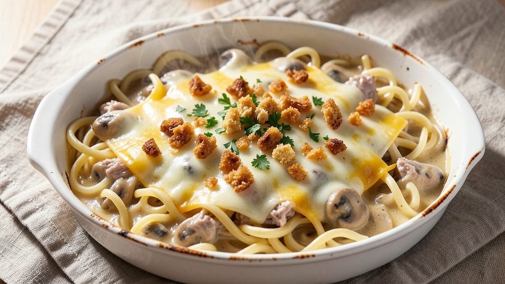 Campbell's Mushroom Soup Tuna Noodle Casserole Recipe: One-Pot Creamy Comfort With Crispy Top Trick