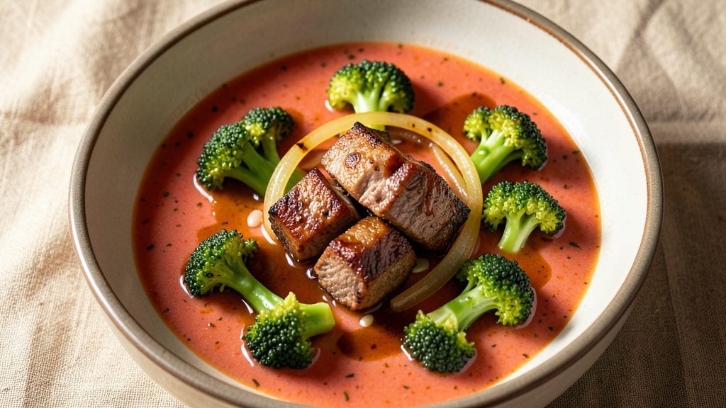 Campbell's Beef and Broccoli Soup Recipe: Velvety Tomato-Broth Base with Hearty Protein