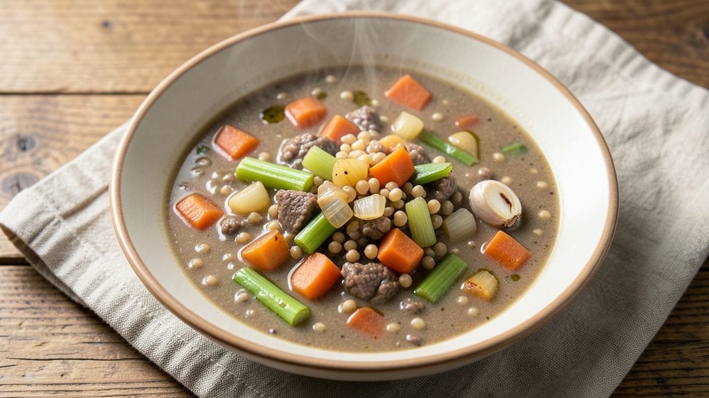 Campbell's Vegetable Beef Barley Soup Recipe: Hearty One-Pot Meal With Chewy Barley