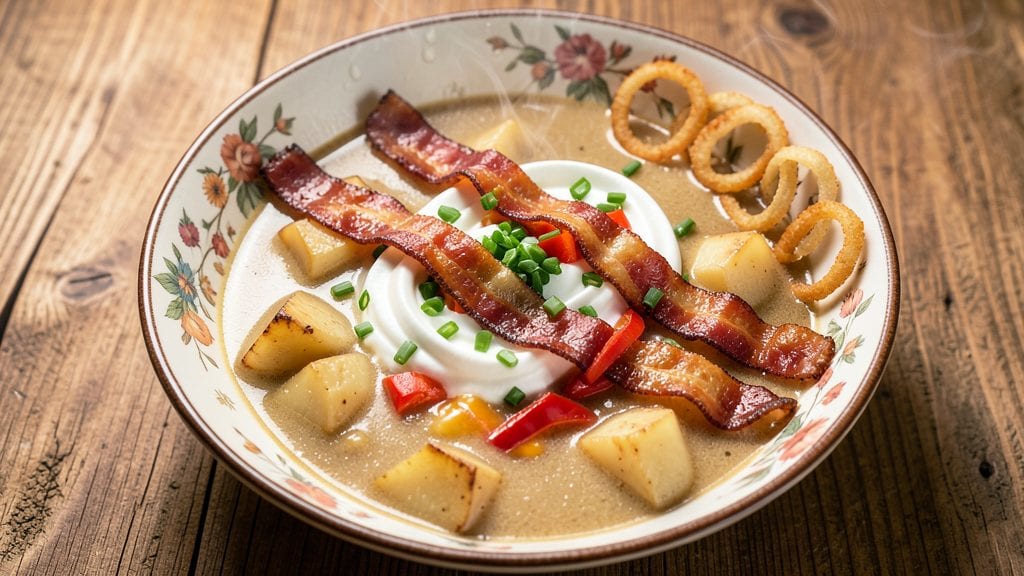 Chili's Loaded Baked Potato Soup Copycat Recipe: Crispy Bacon and Cheese Topping Magic