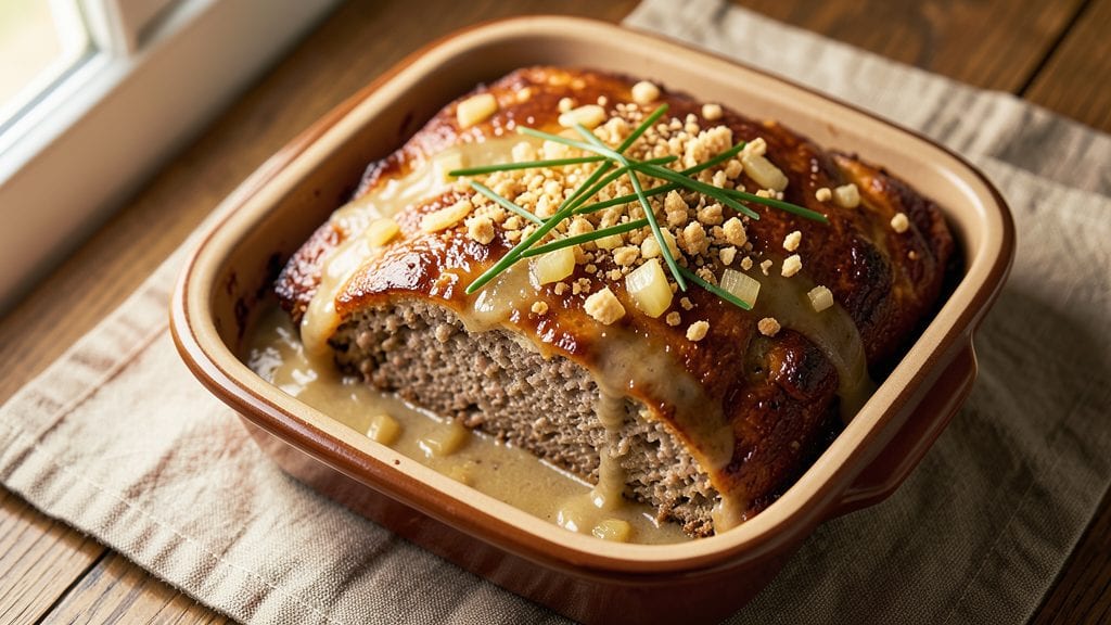 Classic Lipton Onion Soup Meatloaf Recipe: Umami-Infused Loaf with Velvety Broth Topping