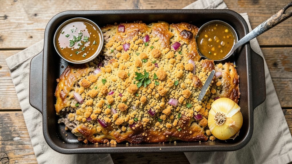 Meatloaf Recipe With Ritz Crackers and Onion Soup Mix: Crispy Crust, Juicy Center Magic