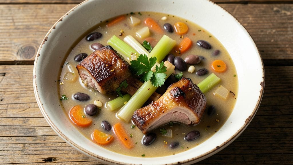 Old Fashioned Bean and Ham Hock Soup Recipe: Smoky Depth From Slow-Simmered Bones