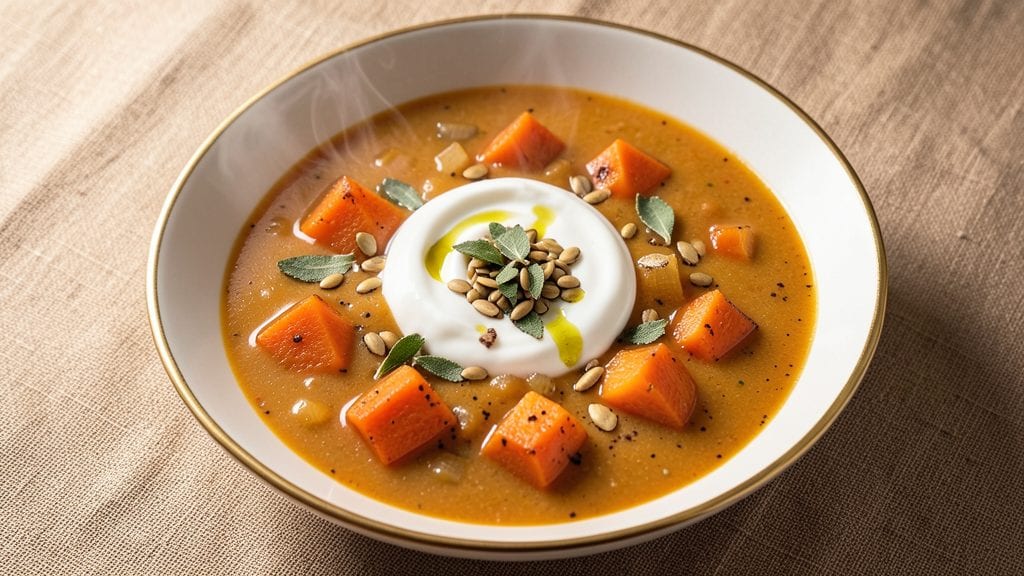 Panera Bread Butternut Squash Soup Copycat Recipe: Velvety Spiced Roast with Toasted Seed Garnish
