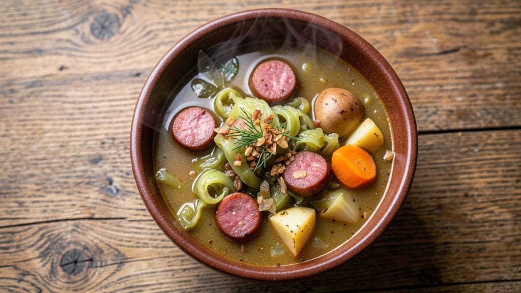 Polish Sauerkraut Soup Recipe: Fermented Tang and Smoky Sausage Harmony